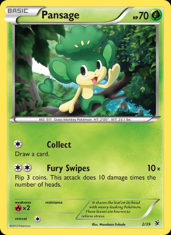 Pansage — Kalos Starter Set, None