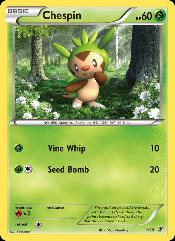 Chespin — Kalos Starter Set, None