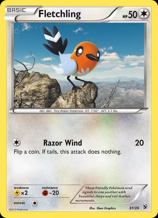 Fletchling — Kalos Starter Set, None