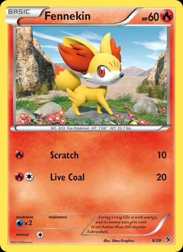 Fennekin — Kalos Starter Set, None