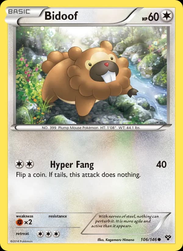 Bidoof — XY, Common