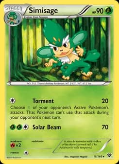 Simisage — XY — Rare