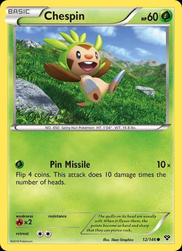 Chespin — XY, Common