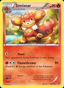 Simisear — XY — Rare