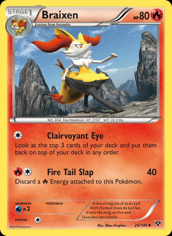 Braixen — XY, Uncommon