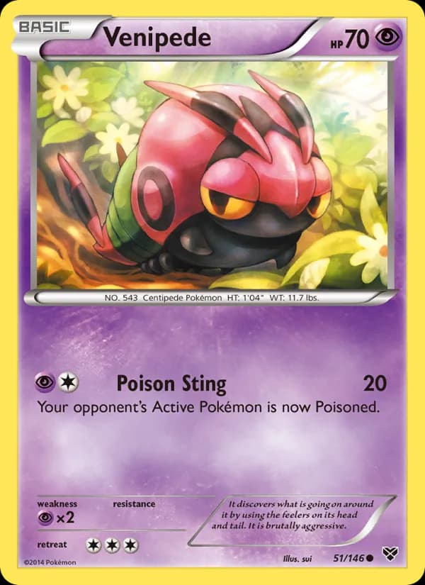 Venipede — XY, Common
