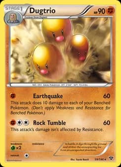 Dugtrio — XY — Rare