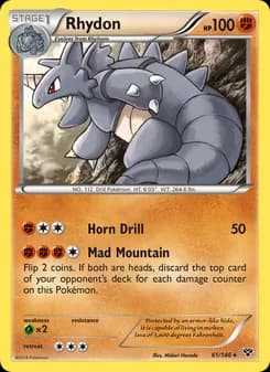Rhydon — XY — Rare