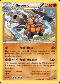Rhyperior — XY — Rare