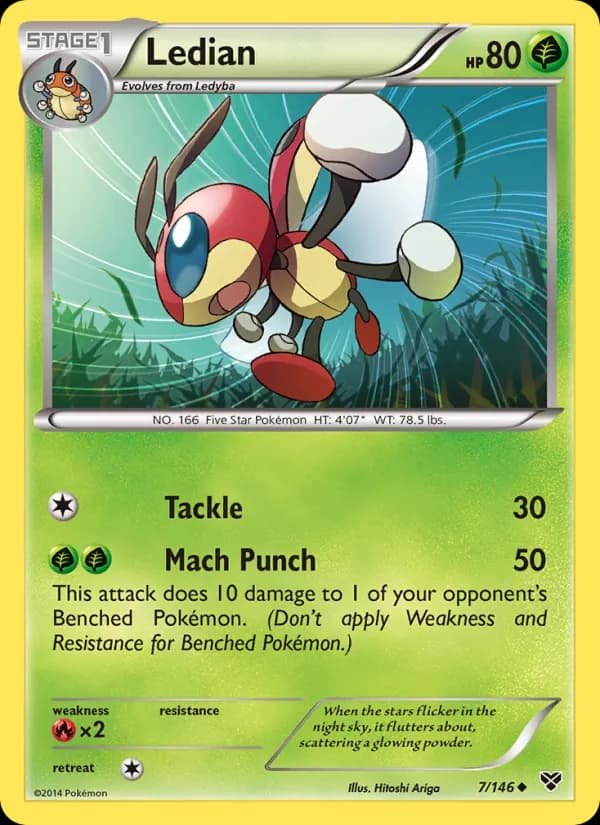 Ledian — XY, Uncommon