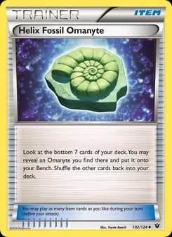 Helix Fossil Omanyte — Fates Collide — Uncommon