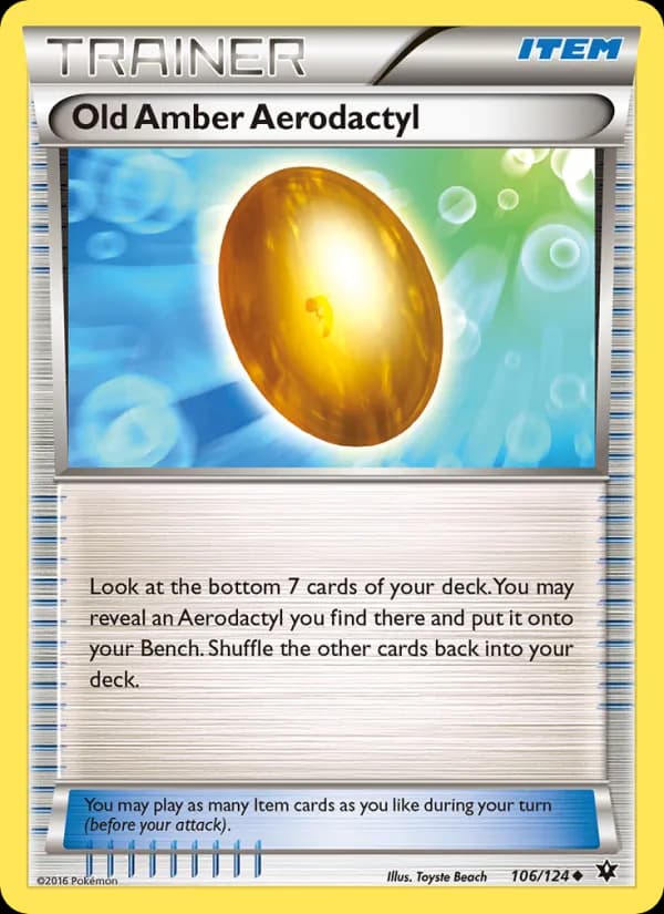 Old Amber Aerodactyl — Fates Collide, Uncommon