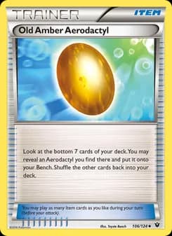 Old Amber Aerodactyl — Fates Collide — Uncommon