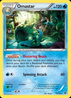 Omastar — Fates Collide — Rare
