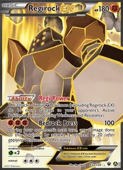 Regirock EX — Fates Collide — Rare