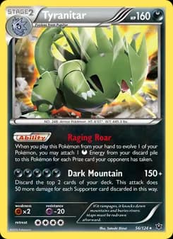 Tyranitar — Fates Collide — Rare