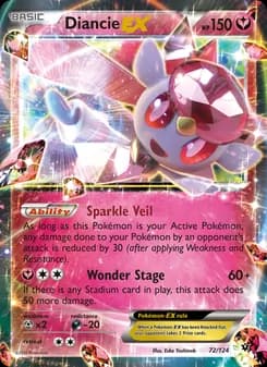 Diancie EX — Fates Collide — Ultra Rare