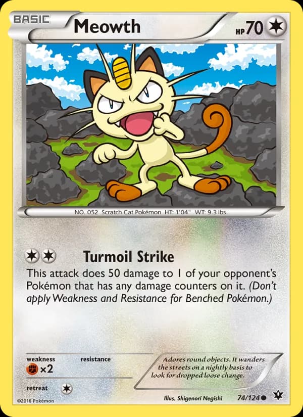 Meowth — Fates Collide, Common