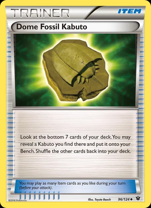 Dome Fossil Kabuto — Fates Collide, Uncommon