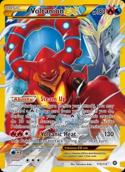 Volcanion EX — Steam Siege — Secret Rare