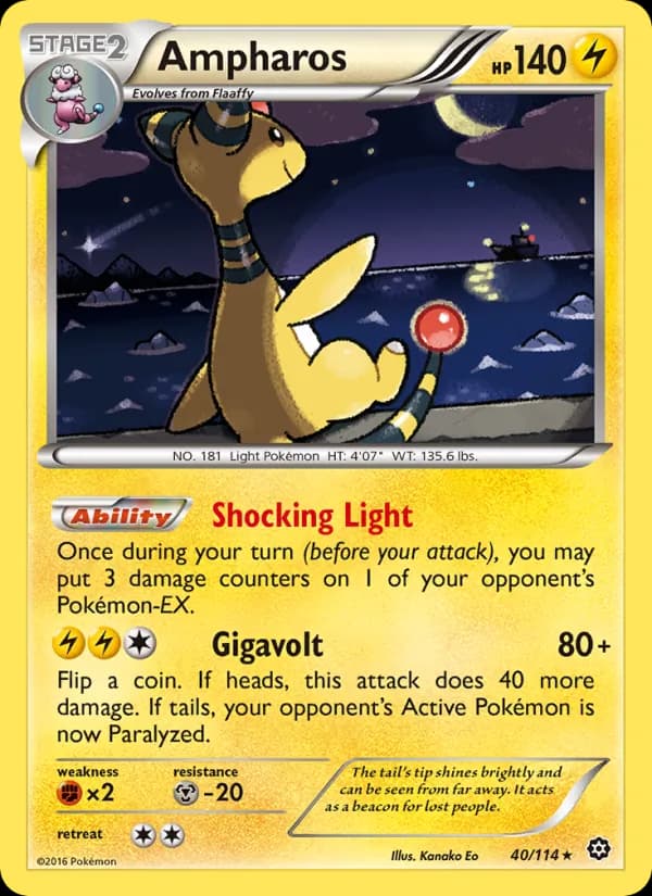 Ampharos — Steam Siege, Rare