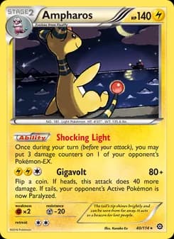 Ampharos — Steam Siege — Rare