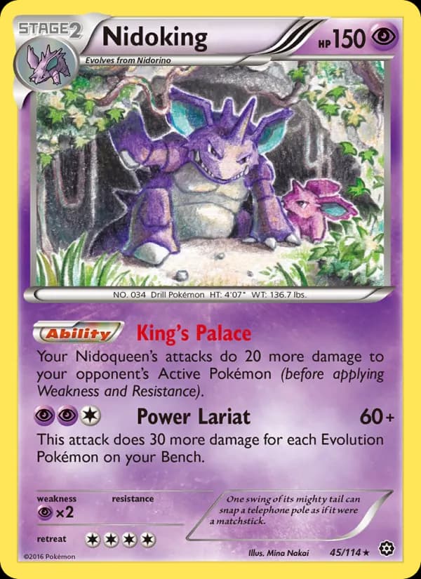 Nidoking — Steam Siege, Rare