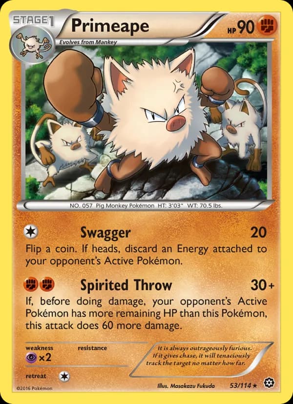 Primeape — Steam Siege, Rare