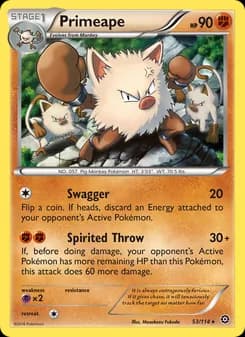 Primeape — Steam Siege — Rare