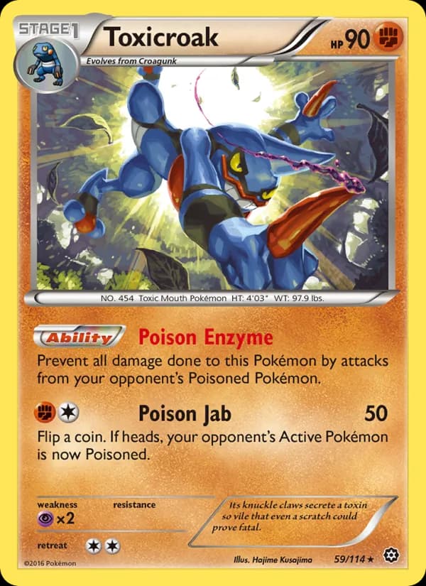 Toxicroak — Steam Siege, Rare