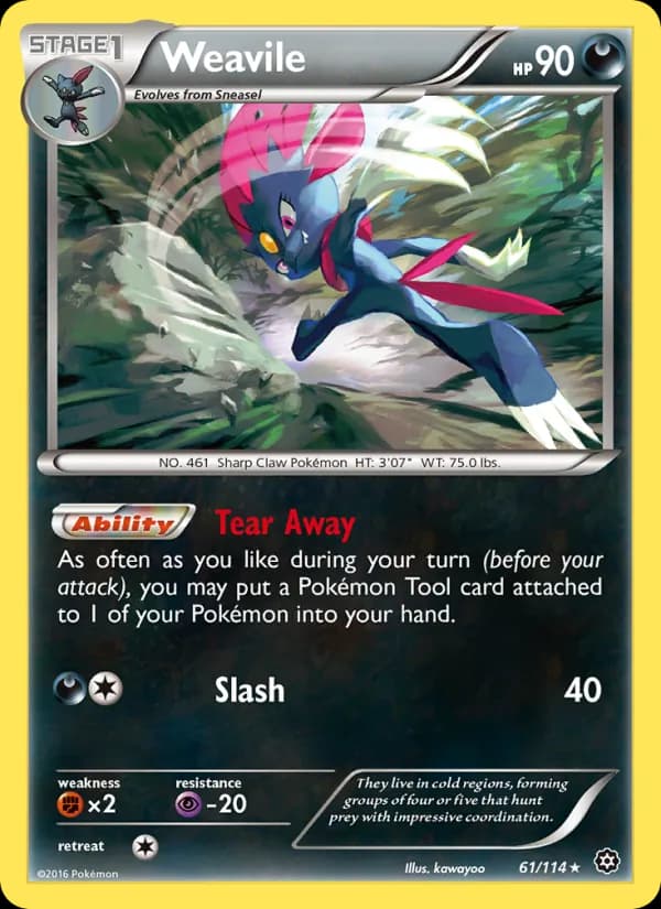 Weavile — Steam Siege, Rare