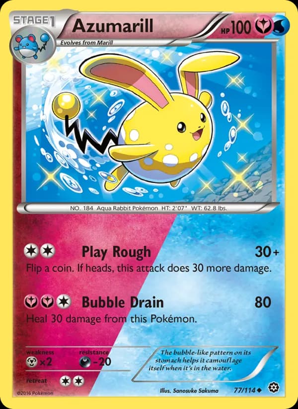 Azumarill — Steam Siege, Uncommon