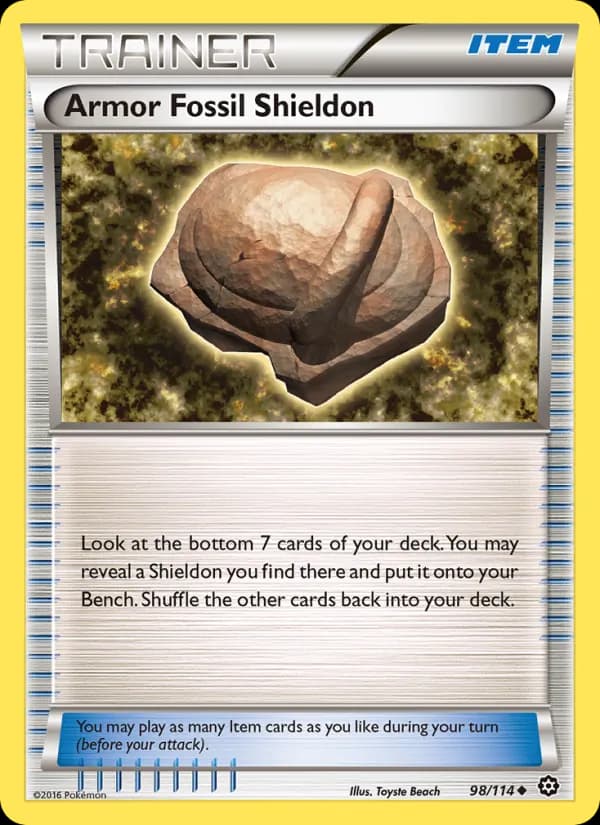 Armor Fossil Shieldon — Steam Siege, Uncommon