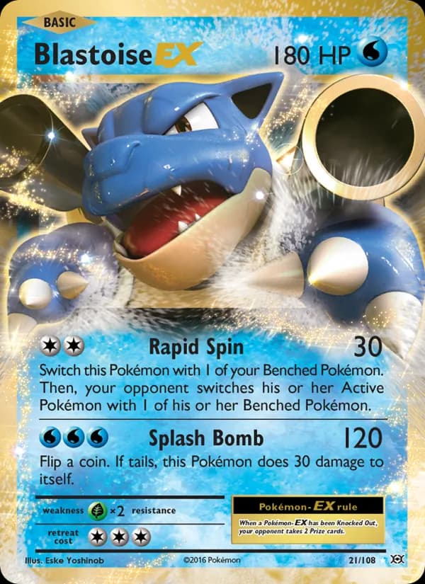 Blastoise EX — Evolutions, Ultra Rare