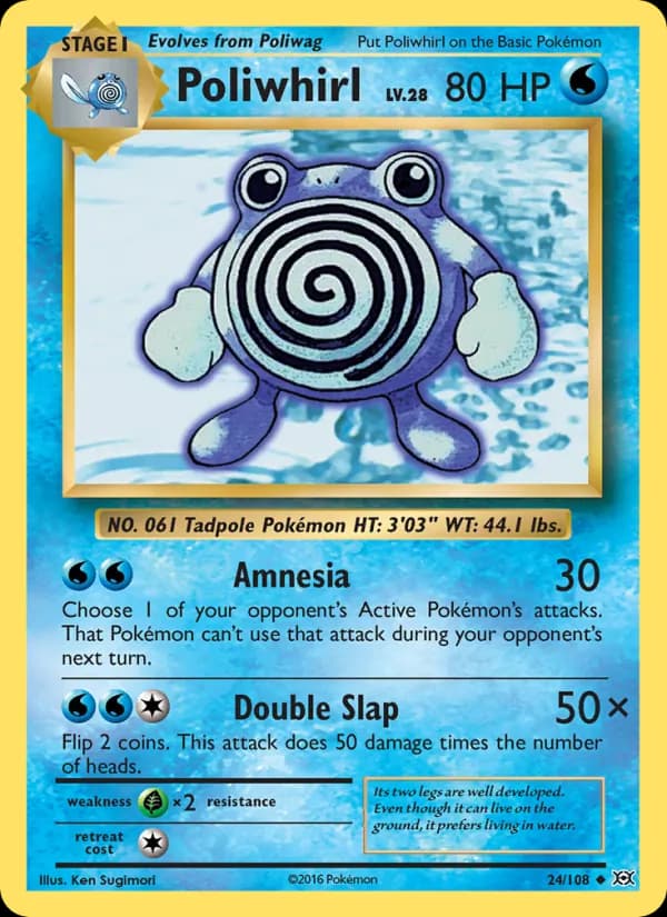 Poliwhirl — Evolutions, Uncommon