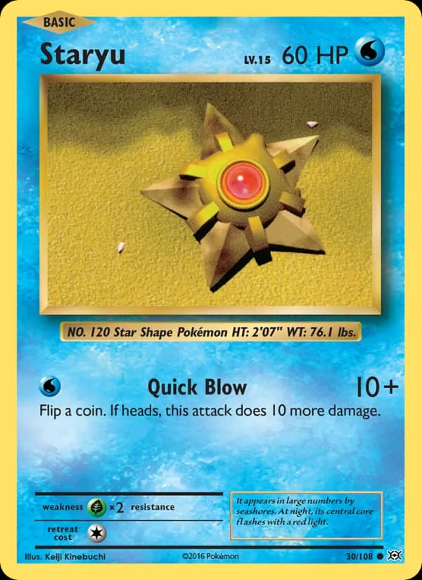 Staryu — Evolutions, Common