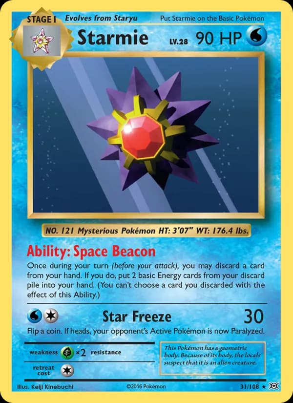Starmie — Evolutions, Rare