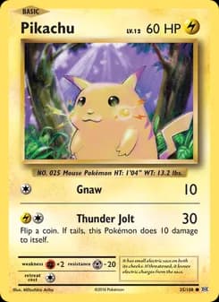 Pikachu — Evolutions — Common