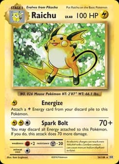 Raichu — Evolutions — Rare