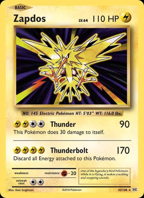 Zapdos — Evolutions, Rare