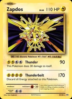 Zapdos — Evolutions — Rare