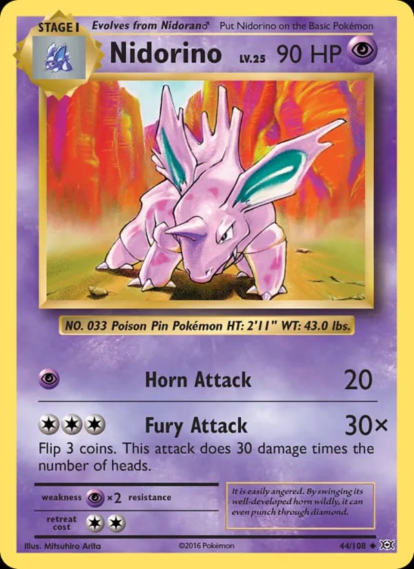 Nidorino — Evolutions, Uncommon