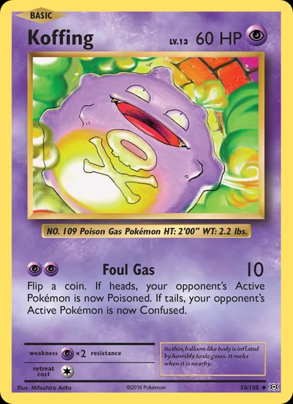 Koffing — Evolutions, Uncommon