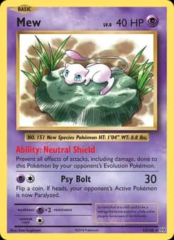 Mew — Evolutions — Rare