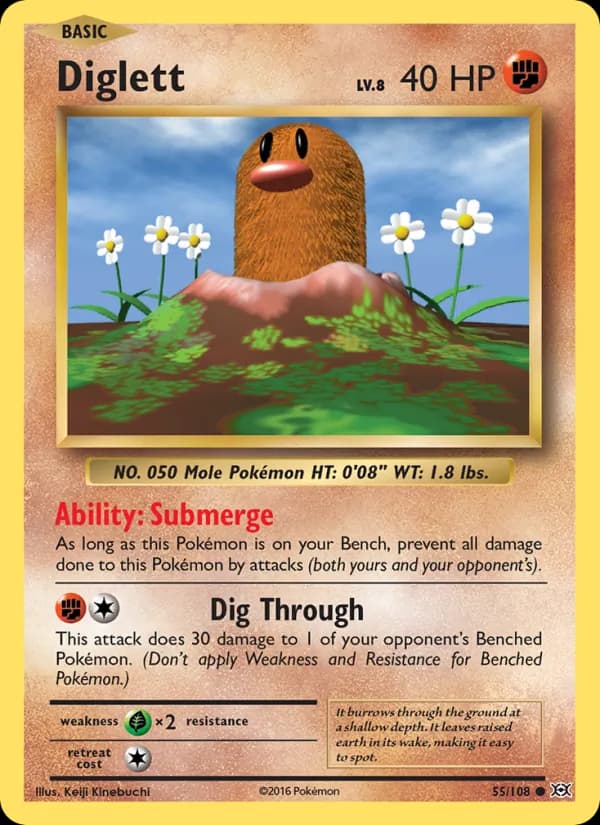 Diglett — Evolutions, Common