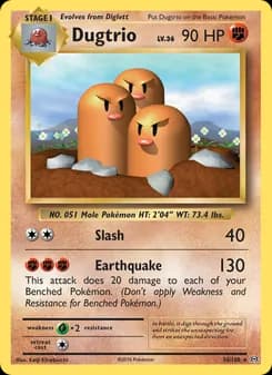 Dugtrio — Evolutions — Rare