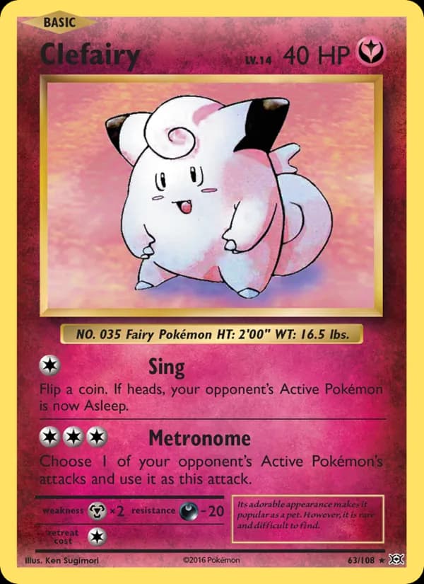 Clefairy — Evolutions, Rare