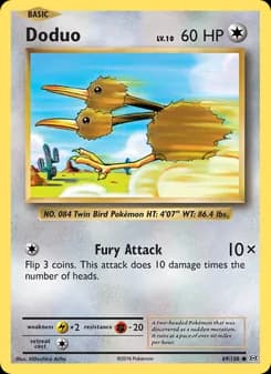Doduo — Evolutions — Common