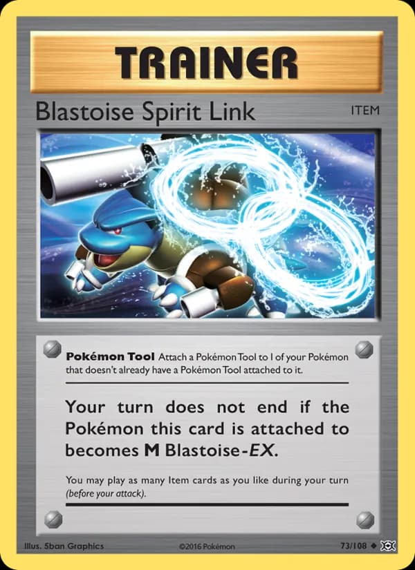 Blastoise Spirit Link — Evolutions, Uncommon