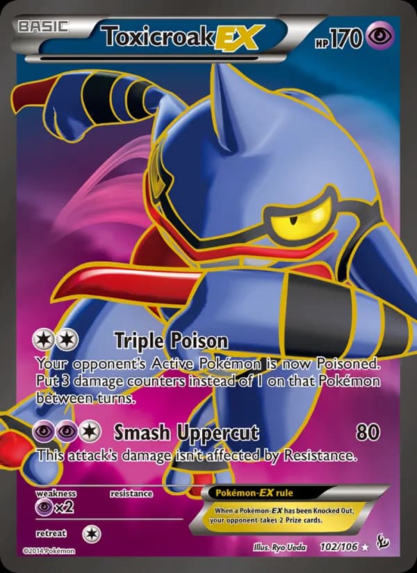 Toxicroak EX — Flashfire, Ultra Rare
